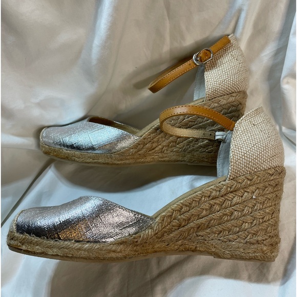 White Mountain Womens Mamba Braided Espadrille Wedge  Size 8.5M - Picture 4 of 9